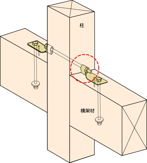 羽子板金物の施工 柱への接触 誤った取付け方7 2 匠の別冊